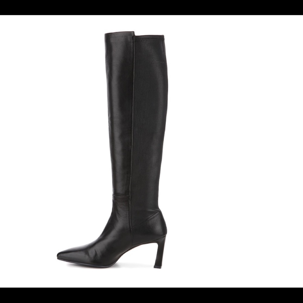 Stuart Weitzman Demi75 Womens Leather Tall Knee-High Boots